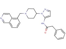 N-{1-[1-(5-isoquinolinylmethyl)-4-piperidinyl]-1H-pyrazol-5-yl}-2-phenylacetamide