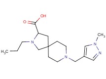 8-[(1-methyl-1H-pyrazol-4-yl)methyl]-2-propyl-2,8-diazaspiro[4.5]decane-3-carboxylic acid