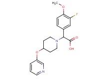 (3-fluoro-4-methoxyphenyl)[4-(pyridin-3-yloxy)piperidin-1-yl]acetic acid