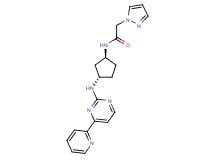 2-(1H-pyrazol-1-yl)-N-((1S*,3S*)-3-{[4-(2-pyridinyl)-2-pyrimidinyl]amino}cyclopentyl)acetamide