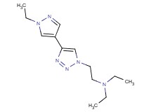 N,N-diethyl-2-[4-(1-ethyl-1H-pyrazol-4-yl)-1H-1,2,3-triazol-1-yl]ethanamine