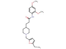 N-(2,4-dimethoxyphenyl)-3-{1-[(5-ethyl-2-furyl)methyl]-4-piperidinyl}propanamide
