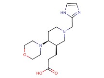 3-[(3R*,4S*)-1-(1H-imidazol-2-ylmethyl)-4-morpholin-4-ylpiperidin-3-yl]propanoic acid