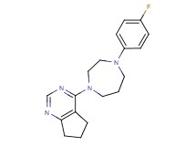 4-[4-(4-fluorophenyl)-1,4-diazepan-1-yl]-6,7-dihydro-5H-cyclopenta[d]pyrimidine
