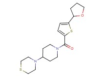 4-(1-{[5-(tetrahydro-2-furanyl)-2-thienyl]carbonyl}-4-piperidinyl)thiomorpholine