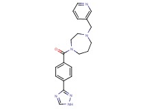 1-(3-pyridinylmethyl)-4-[4-(1H-1,2,4-triazol-3-yl)benzoyl]-1,4-diazepane