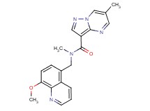 N-[(8-methoxyquinolin-5-yl)methyl]-N,6-dimethylpyrazolo[1,5-a]pyrimidine-3-carboxamide