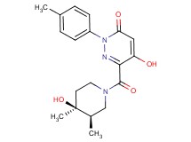 5-hydroxy-6-{[(3R*,4S*)-4-hydroxy-3,4-dimethylpiperidin-1-yl]carbonyl}-2-(4-methylphenyl)pyridazin-3(2H)-one