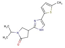 1-isopropyl-4-[4-(5-methyl-2-thienyl)-1H-imidazol-2-yl]-2-pyrrolidinone trifluoroacetate