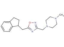 1-{[5-(2,3-dihydro-1H-inden-1-ylmethyl)-1,2,4-oxadiazol-3-yl]methyl}-4-methylpiperazine