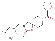 3-(2-ethylbutyl)-8-(tetrahydrofuran-2-ylcarbonyl)-1-oxa-3,8-diazaspiro[4.5]decan-2-one