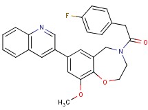 4-[(4-fluorophenyl)acetyl]-9-methoxy-7-(3-quinolinyl)-2,3,4,5-tetrahydro-1,4-benzoxazepine