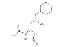 5-{[methyl(tetrahydro-2H-pyran-4-ylmethyl)amino]methyl}-2-oxo-2,3-dihydro-1H-imidazole-4-carboxylic acid