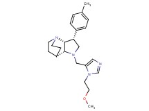 (3R*,3aR*,7aR*)-1-{[1-(2-methoxyethyl)-1H-imidazol-5-yl]methyl}-3-(4-methylphenyl)octahydro-4,7-ethanopyrrolo[3,2-b]pyridine