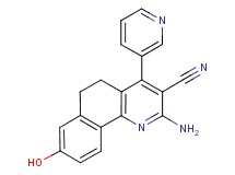 2-amino-8-hydroxy-4-pyridin-3-yl-5,6-dihydrobenzo[h]quinoline-3-carbonitrile