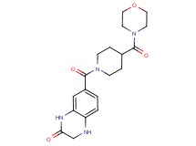 7-{[4-(morpholin-4-ylcarbonyl)piperidin-1-yl]carbonyl}-3,4-dihydroquinoxalin-2(1H)-one