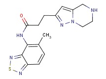 N-(5-methyl-2,1,3-benzothiadiazol-4-yl)-3-(4,5,6,7-tetrahydropyrazolo[1,5-a]pyrazin-2-yl)propanamide hydrochloride