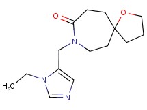 8-[(1-ethyl-1H-imidazol-5-yl)methyl]-1-oxa-8-azaspiro[4.6]undecan-9-one
