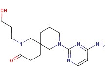 8-(4-amino-2-pyrimidinyl)-2-(3-hydroxypropyl)-2,8-diazaspiro[5.5]undecan-3-one