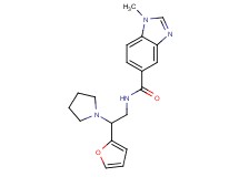 N-[2-(2-furyl)-2-pyrrolidin-1-ylethyl]-1-methyl-1H-benzimidazole-5-carboxamide