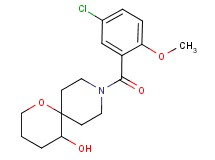 9-(5-chloro-2-methoxybenzoyl)-1-oxa-9-azaspiro[5.5]undecan-5-ol