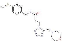 N-[4-(methylthio)benzyl]-3-[5-(4-morpholinylmethyl)-1H-tetrazol-1-yl]propanamide