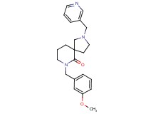 7-(3-methoxybenzyl)-2-(3-pyridinylmethyl)-2,7-diazaspiro[4.5]decan-6-one
