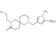 4-{[8-(2-hydroxyethyl)-9-oxo-2,8-diazaspiro[5.5]undec-2-yl]methyl}-1-methyl-1H-pyrrole-2-carbonitrile