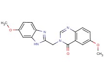 6-methoxy-3-[(6-methoxy-1H-benzimidazol-2-yl)methyl]quinazolin-4(3H)-one