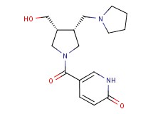 5-{[(3R*,4R*)-3-(hydroxymethyl)-4-(1-pyrrolidinylmethyl)-1-pyrrolidinyl]carbonyl}-2(1H)-pyridinone