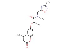 N-methyl-N-[(3-methyl-1,2,4-oxadiazol-5-yl)methyl]-2-[(4-methyl-2-oxo-2H-chromen-6-yl)oxy]propanamide