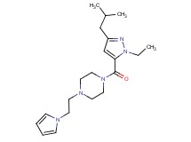 1-[(1-ethyl-3-isobutyl-1H-pyrazol-5-yl)carbonyl]-4-[2-(1H-pyrrol-1-yl)ethyl]piperazine
