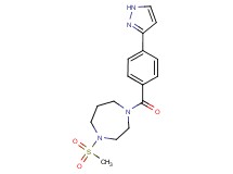 1-(methylsulfonyl)-4-[4-(1H-pyrazol-3-yl)benzoyl]-1,4-diazepane