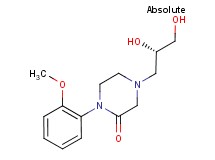 4-[(2S)-2,3-dihydroxypropyl]-1-(2-methoxyphenyl)-2-piperazinone
