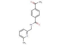 4-acetyl-N-[(6-methyl-2-pyridinyl)methyl]benzamide trifluoroacetate