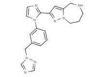 2-{1-[3-(1H-1,2,4-triazol-1-ylmethyl)phenyl]-1H-imidazol-2-yl}-5,6,7,8-tetrahydro-4H-pyrazolo[1,5-a][1,4]diazepine hydrochloride