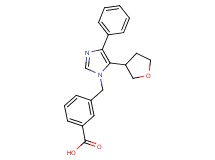 3-{[4-phenyl-5-(tetrahydro-3-furanyl)-1H-imidazol-1-yl]methyl}benzoic acid
