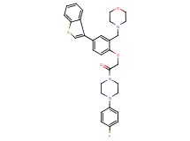 4-(5-(1-benzothien-3-yl)-2-{2-[4-(4-fluorophenyl)-1-piperazinyl]-2-oxoethoxy}benzyl)morpholine