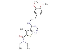 4-{[2-(3,4-dimethoxyphenyl)ethyl]amino}-N,N-diethyl-5-methylthieno[2,3-d]pyrimidine-6-carboxamide