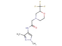 N-(1,3-dimethyl-1H-pyrazol-4-yl)-2-[2-(trifluoromethyl)morpholin-4-yl]acetamide
