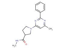 N-methyl-1-(6-methyl-2-phenylpyrimidin-4-yl)pyrrolidine-3-carboxamide