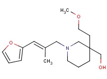 [1-[(2E)-3-(2-furyl)-2-methyl-2-propen-1-yl]-3-(2-methoxyethyl)-3-piperidinyl]methanol