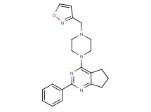 4-[4-(3-isoxazolylmethyl)-1-piperazinyl]-2-phenyl-6,7-dihydro-5H-cyclopenta[d]pyrimidine