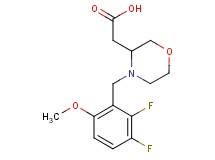 [4-(2,3-difluoro-6-methoxybenzyl)-3-morpholinyl]acetic acid