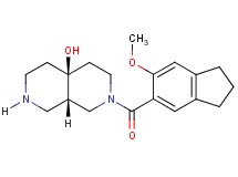 (4aS*,8aS*)-2-[(6-methoxy-2,3-dihydro-1H-inden-5-yl)carbonyl]octahydro-2,7-naphthyridin-4a(2H)-ol