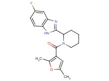 2-[1-(2,5-dimethyl-3-furoyl)-2-piperidinyl]-5-fluoro-1H-benzimidazole