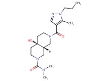 (4aR*,8aR*)-4a-hydroxy-N,N-dimethyl-7-[(5-methyl-1-propyl-1H-pyrazol-4-yl)carbonyl]octahydro-2,7-naphthyridine-2(1H)-carboxamide
