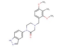 4-(2,4-dimethoxy-3-methylbenzyl)-1-(1H-indazol-5-yl)-2-piperazinone