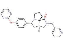 (3aS*,5S*,9aS*)-2-(3-pyridinylmethyl)-5-[4-(2-pyrimidinyloxy)phenyl]hexahydro-7H-pyrrolo[3,4-g]pyrrolizin-1(2H)-one