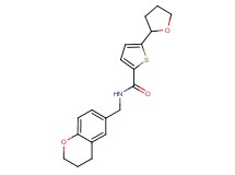 N-(3,4-dihydro-2H-chromen-6-ylmethyl)-5-(tetrahydro-2-furanyl)-2-thiophenecarboxamide
